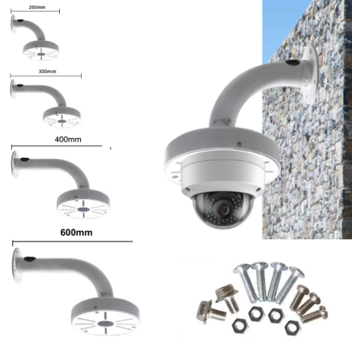 Cargue la imagen en el visor de la galería, [Fixed Length] Universal Aluminium CCTV Dome Camera Wall Mount Bracket Holder
