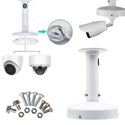 Chargez l&#39;image dans la visionneuse de la galerie, [Fixed Length] Universal Aluminium CCTV Dome Camera Ceiling Mount Extension Bracket Holder
