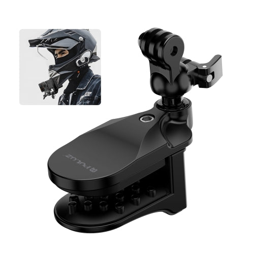 Motorcycle Helmet Chin Clamp Mount for GoPro and Other Action Cameras (Black)