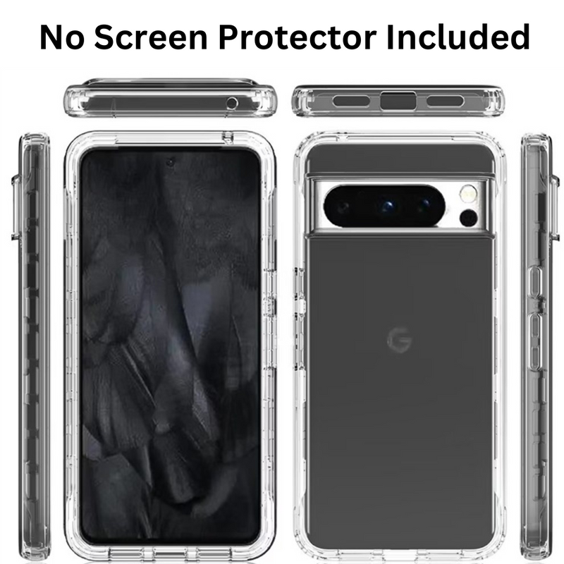 Cargue la imagen en el visor de la galería, Google Pixel 9 Pro XL - 2 in 1 Full Covered Heavy Duty TPU Clear Transparent Protection Case - Polar Tech Australia
