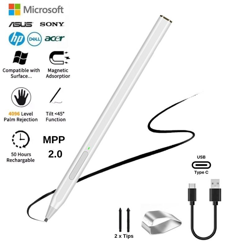 Cargue la imagen en el visor de la galería, [C581S] Microsoft Surface/ASUS/HP/DELL Windows 11/10 Compatible Stylus Touch Pen - Polar Tech Australia
