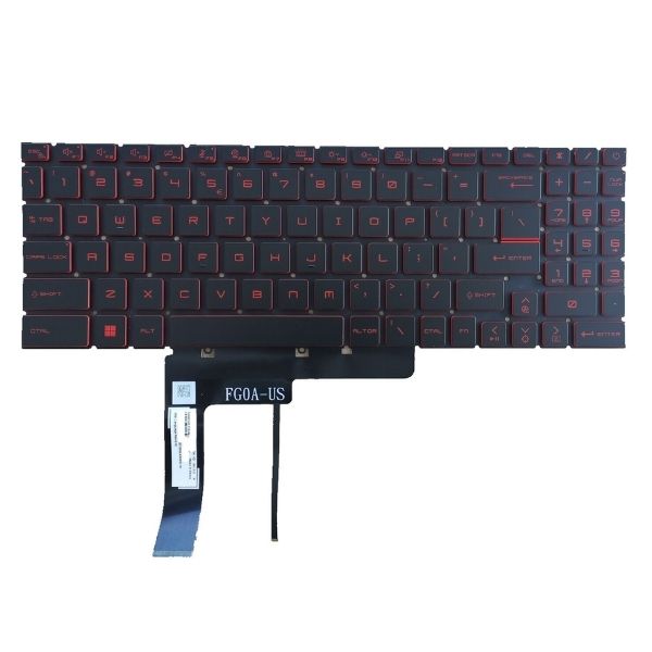 Cargue la imagen en el visor de la galería, MSI Sword 15 Replacement Keyboard Flex US Layout With Backlit - Polar Tech Australia
