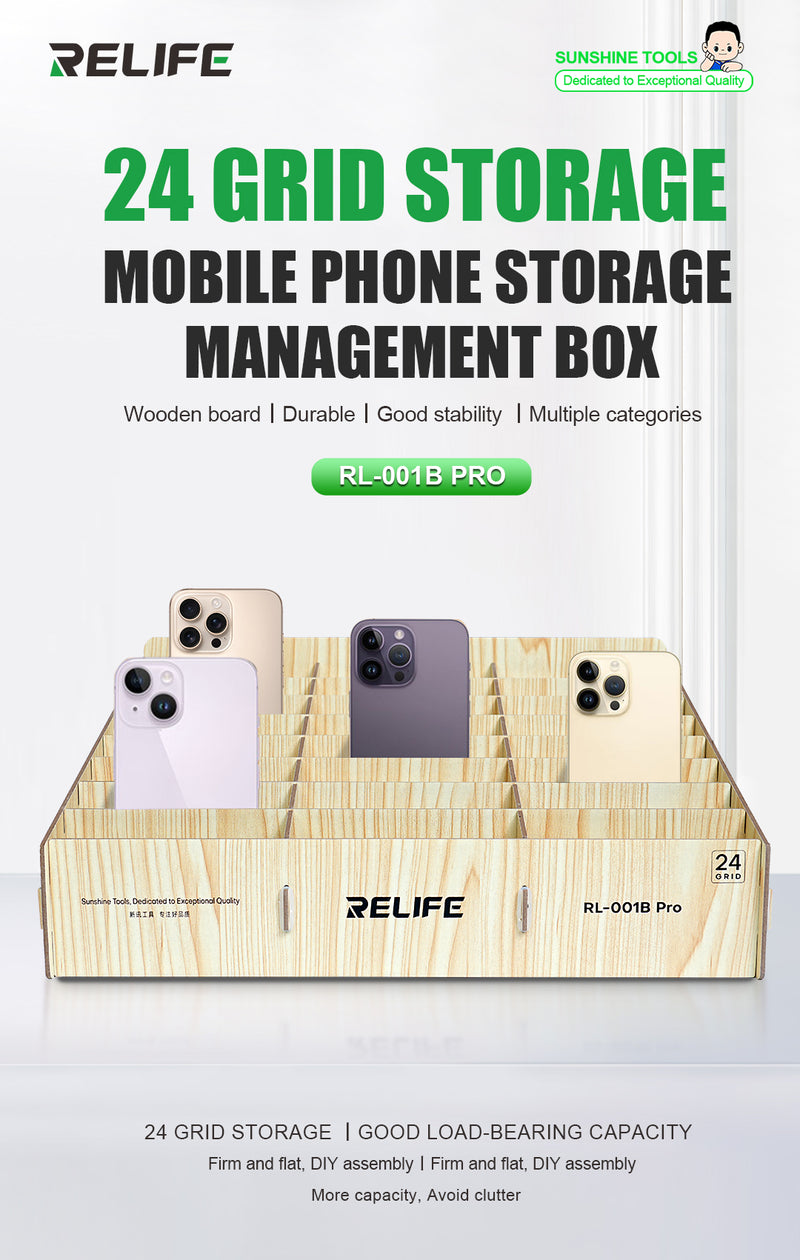 Load image into Gallery viewer, [RL-001B] 24-Grid Mobile Phone Storage Box
