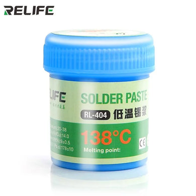 [RL-404/138℃][40g] RELIFE Low Temperature Syringe Welding Flux Tin Solder Soldering Paste - Polar Tech Australia