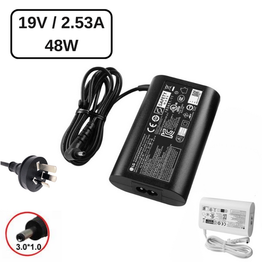 [19V/2.53A-48W][3.0x1.0] LG Gram Laptop AC Wall Travel Charger Travel Adapter - Polar Tech Australia