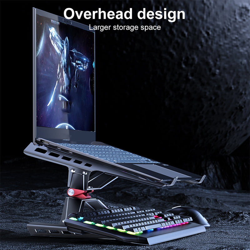 Cargue la imagen en el visor de la galería, Laptop Stand Adjustable Laptop Holder Riser Carbon Steel Portable Notebook Stand
