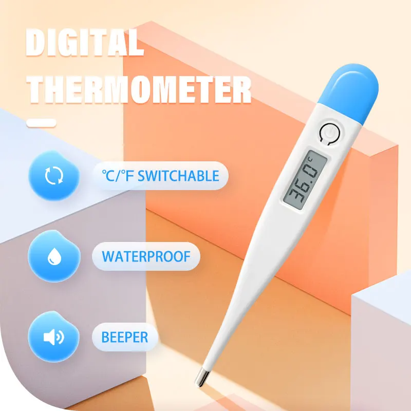 Load image into Gallery viewer, [Thermometer] Baby Thermometers Pulse Oximeter Finger Digital Thermometer Accurate Oral Armpit Temperature Reading Fever Alert Termometer
