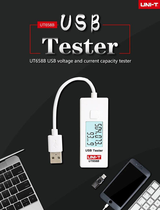 [UT658B] UNI-T USB Tester Phone Computer Charging Voltage Current Energy Monitor