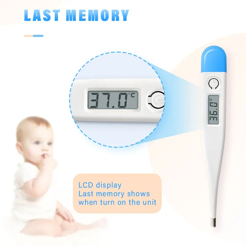 Load image into Gallery viewer, [Thermometer] Baby Thermometers Pulse Oximeter Finger Digital Thermometer Accurate Oral Armpit Temperature Reading Fever Alert Termometer
