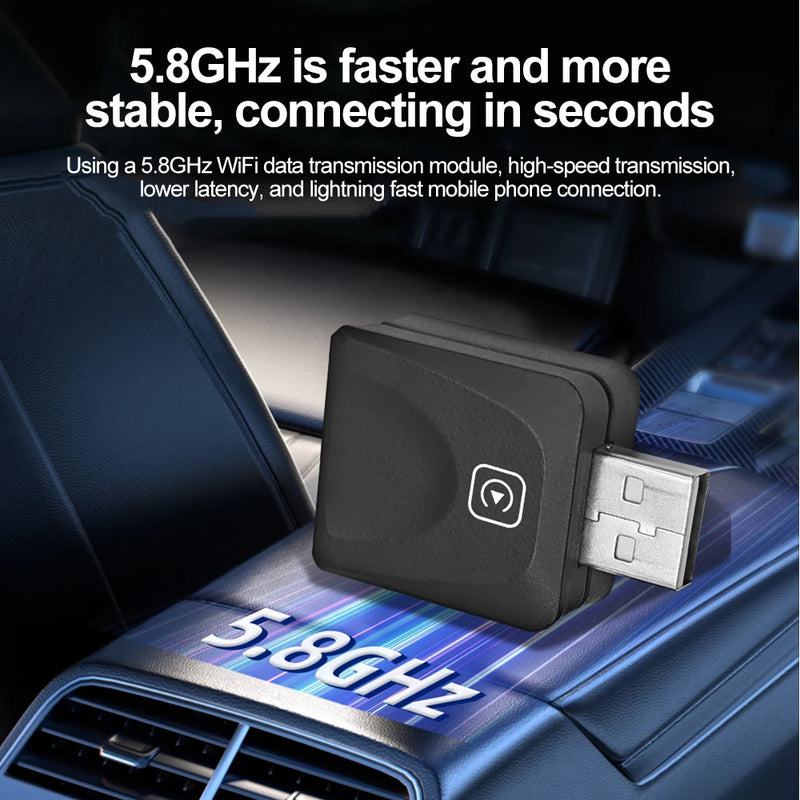 Load image into Gallery viewer, Plug and Play Mini Wireless CarPlay USB Adapter or iPhone 11/12/13/14/15/16
