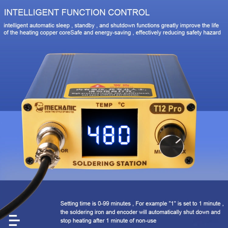 Load image into Gallery viewer, Mechanic T12 Pro Intelligent Anti-static Digital Heating Solder Station
