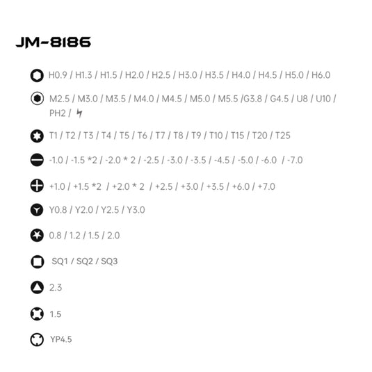 [JM-8186] JAKEMY 83-in-1 Magnetic Screwdriver Set