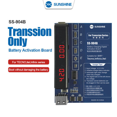 [SS-904B] SUNSHINE Transsion series battery charging digital display activation board - Polar Tech Australia