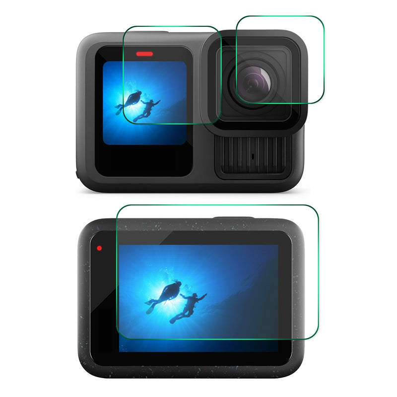 Cargue la imagen en el visor de la galería, GoPro HERO 13 9H Tempered Glass Screen Protector Front ＆ Back Camera Film
