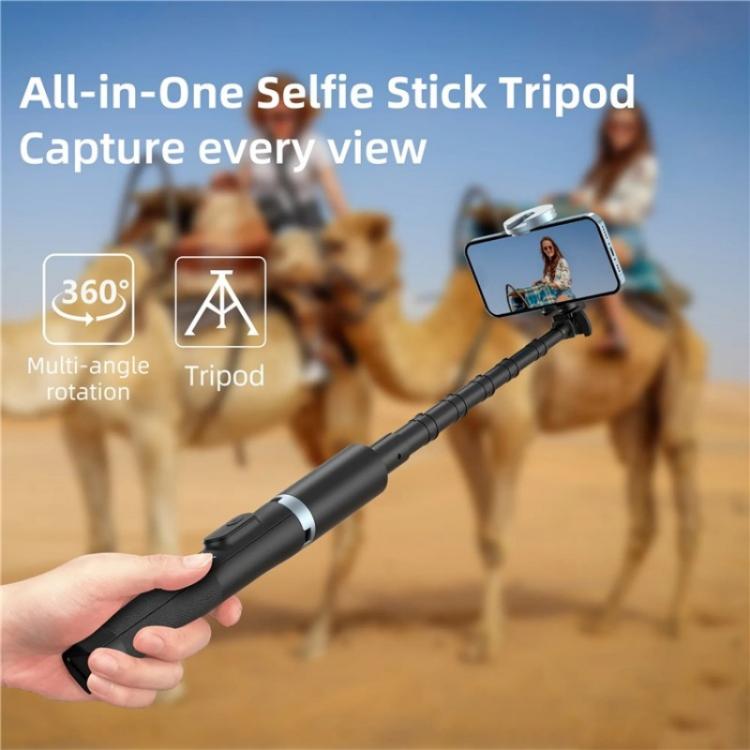 Load image into Gallery viewer, JMARY KT-259 360 Degree Rotating Phone Clip Retractable Selfie Stick Tripod
