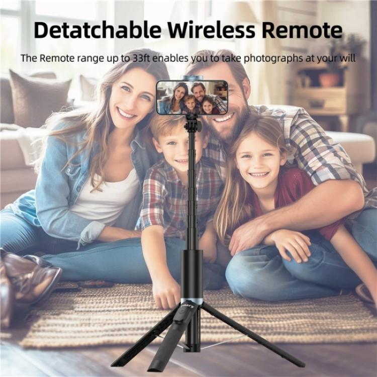 Load image into Gallery viewer, JMARY KT-259 360 Degree Rotating Phone Clip Retractable Selfie Stick Tripod
