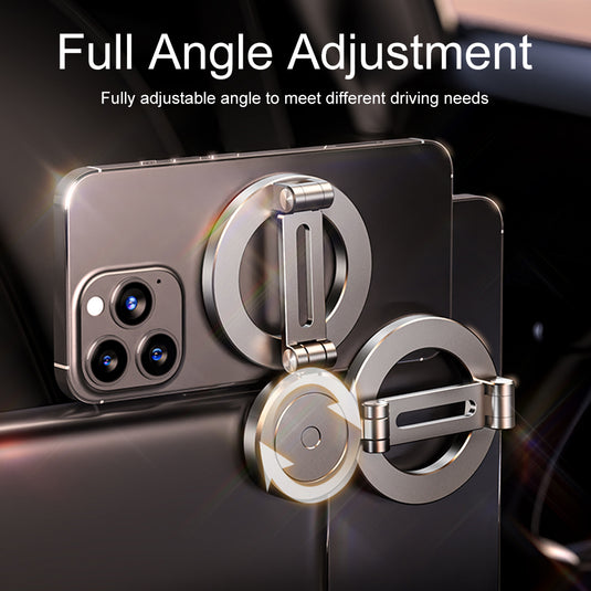 Hands Free Car Holder 360° Rotation Adjustable for Car Dashboard Folding Strong Magnets