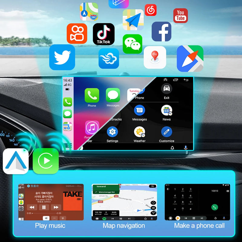 Chargez l&#39;image dans la visionneuse de la galerie, Plug and Play Mini Wireless CarPlay USB Adapter or iPhone 11/12/13/14/15/16
