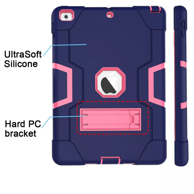 Load image into Gallery viewer, Apple iPad 2/3/4 Defender Heavy Duty Drop Proof Rugged Protective Stand Case - Polar Tech Australia
