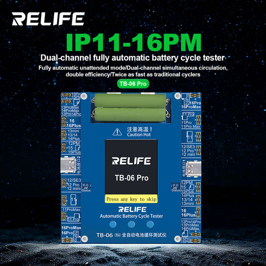 [TB-06 Pro] RELIFE Dual-Channel Automatic Battery Cycle Tester