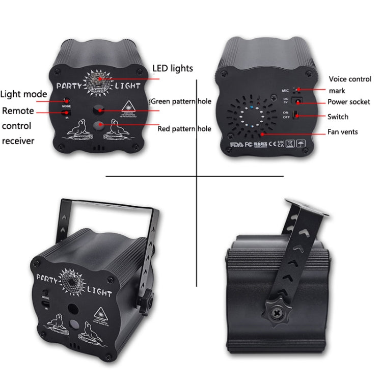 Load image into Gallery viewer, R50 USB Laser Pattern Projection Lamp
