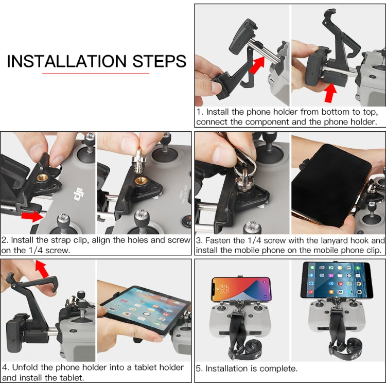 Chargez l&#39;image dans la visionneuse de la galerie, RCSTQ Remote Control Phone Tablet Bracket for DJI Mavic 3/Mini 2/Mini 3 Pro
