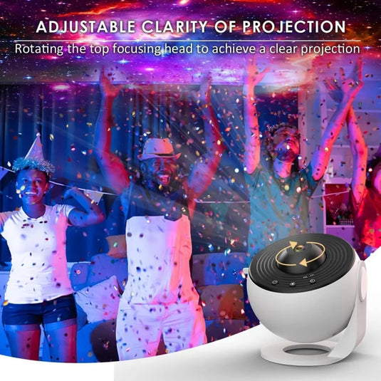 Galaxy Night Light Star Projector LED Table Lamp Children Room Decor With 12pcs Film Disc