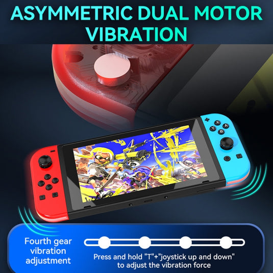 JOY-02 Gaming Left And Right Handle With RGB Lights Body Feel Bluetooth Gamepad For Switch / Switch OLED / Switch Pro / Switch Lite / Switch Joycon