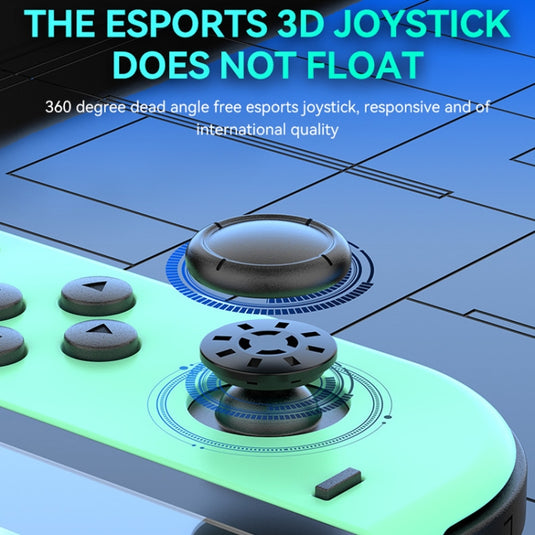 JOY-02 Gaming Left And Right Handle With RGB Lights Body Feel Bluetooth Gamepad For Switch / Switch OLED / Switch Pro / Switch Lite / Switch Joycon