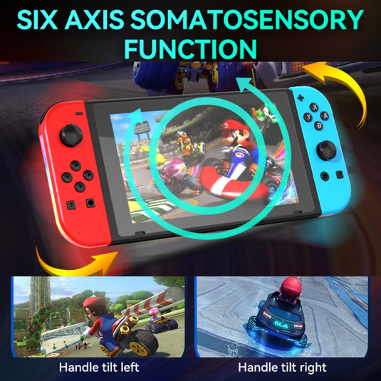 JOY-02 Gaming Left And Right Handle With RGB Lights Body Feel Bluetooth Gamepad For Switch / Switch OLED / Switch Pro / Switch Lite / Switch Joycon