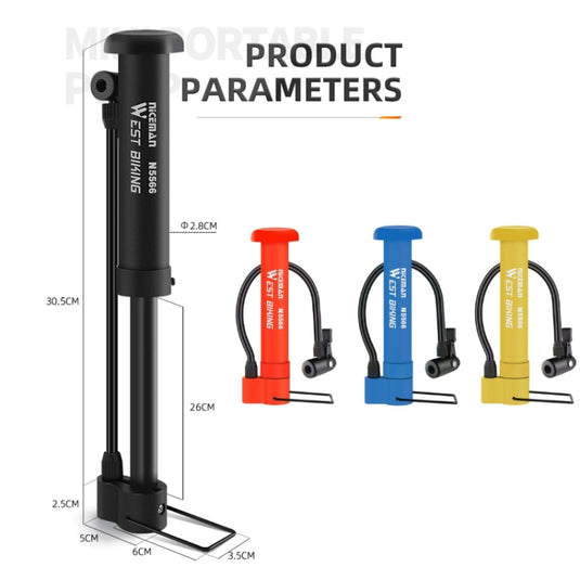 WEST BIKING Mini Bicycle Pump Cycling Equipment