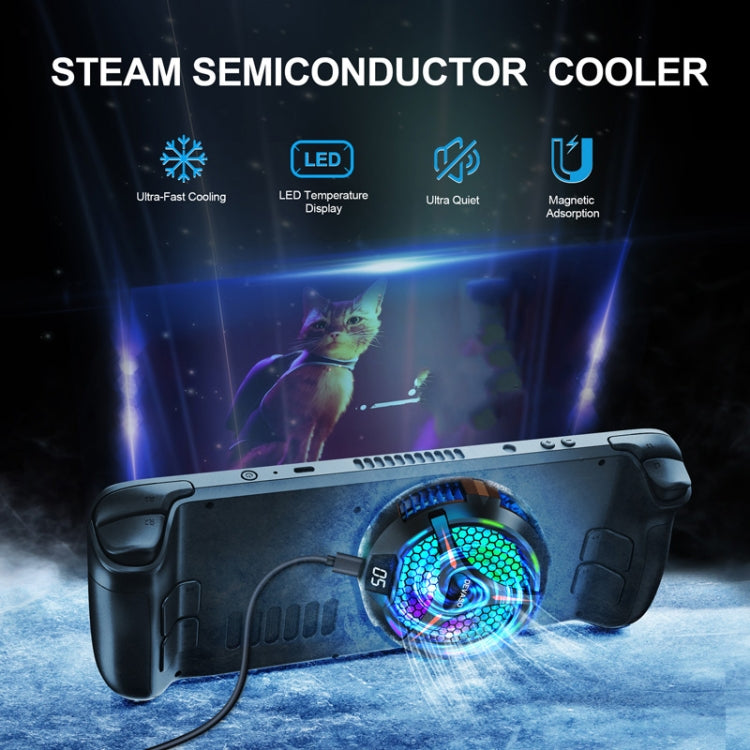 Load image into Gallery viewer, For Steam Deck / Steam Deck OLED DEVASO Game Console Digital Display Metal Semiconductor Heat Sink
