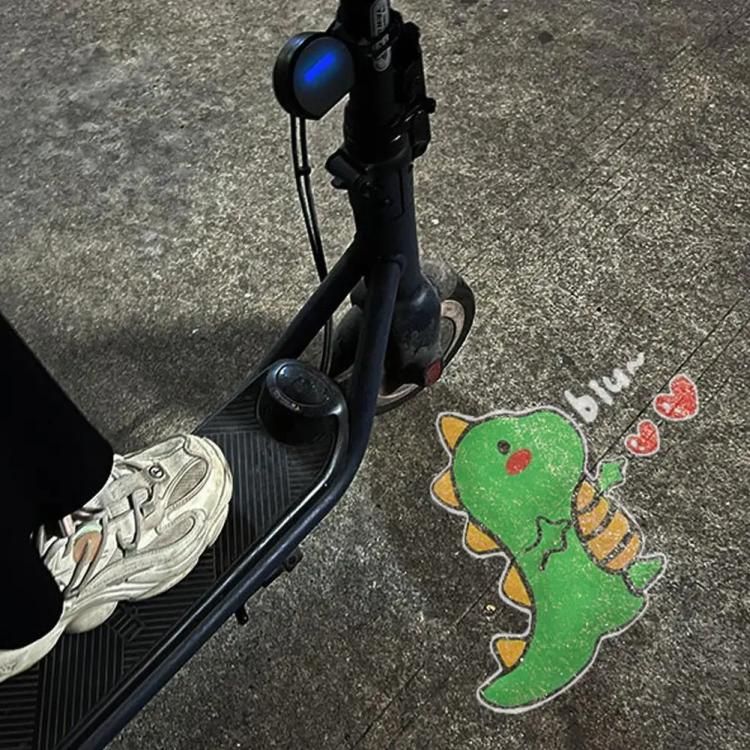 Load image into Gallery viewer, F6 Universal Electric Induction Projection Welcome Light for Scooter / Bike / Electric Car (Love Dinosaur)
