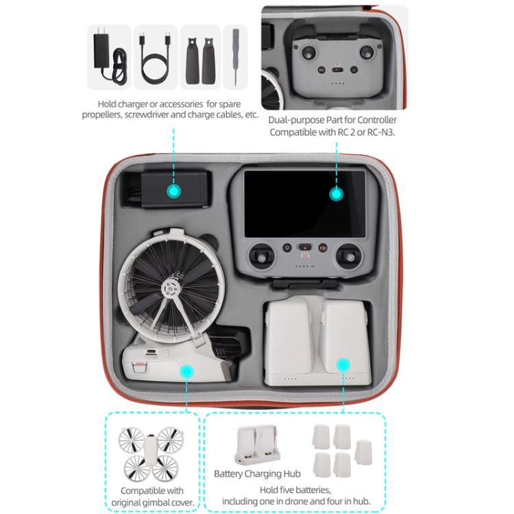 Chargez l&#39;image dans la visionneuse de la galerie, DJI Flip Sunnylife FP-B958 Storage Bag Vlog Aerial Camera Protective Case Accessory
