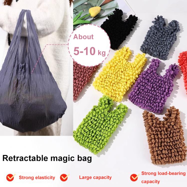 Cargue la imagen en el visor de la galería, Mini Retractable Bubble Bag – Multifunctional Large-Capacity Elastic Shopping Bag
