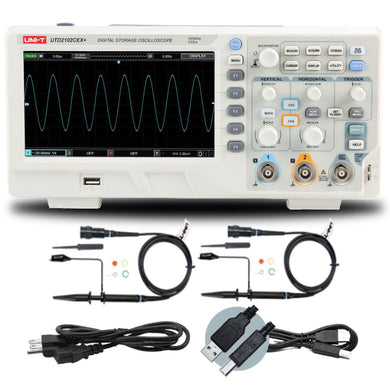 [UTD2102CEX+] UNI-T Digital Storage Oscilloscope (DSO) analyze analog waveforms