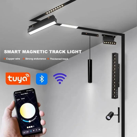 [TUYA Smart Home] Magnetic Track Home Office Smart LED Light System APP Control - Polar Tech Australia