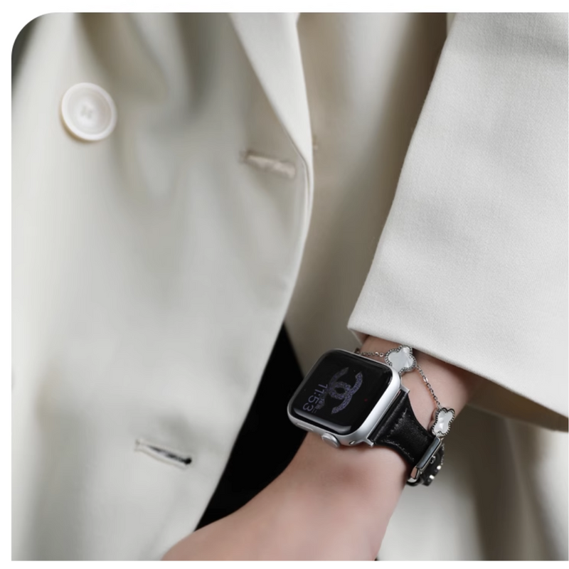 Chargez l&#39;image dans la visionneuse de la galerie, Apple Watch 1/2/3/4/5/SE/6/7/8/9/SE Leather Watch Band Strap - Polar Tech Australia
