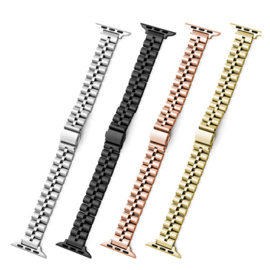 Apple Watch 1/2/3/4/5/SE/6/7/8 Thin Metal Steel Chain Link Style Girl Women Watch Band - Polar Tech Australia