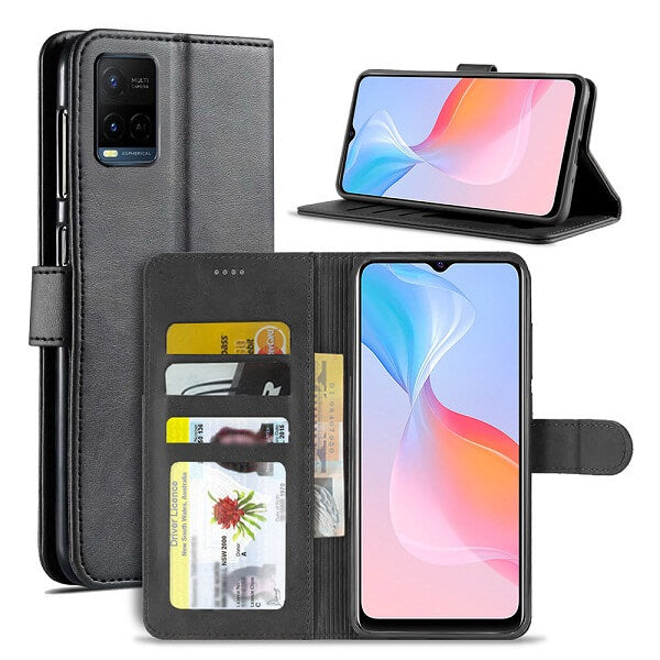 Load image into Gallery viewer, VIVO Y22 / Y22s  Hanman Premium Quality Flip Wallet Leather Case - Polar Tech Australia
