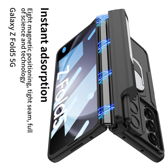 Samsung Galaxy Z Fold 5 (SM-F946) Heavy Duty Drop Proof Camera Protection Ring Holder Case - Polar Tech Australia