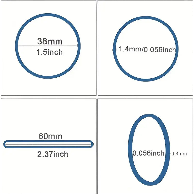 Chargez l&#39;image dans la visionneuse de la galerie, [150PCS][38MM Diameter] Size 16 Rubber Bands Yellow 50G
