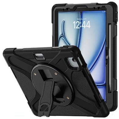 Apple iPad Air 6/6th  11'' & Air 4/5 10.9'' & Pro 1/2/3/4 11'' - 360 Degree Rotate Shockproof Heavy Duty Tough Stand Case Cover With Pen Holder - Polar Tech Australia