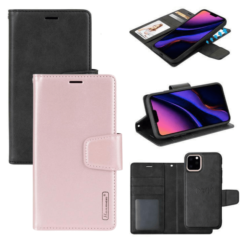 Chargez l&#39;image dans la visionneuse de la galerie, [2 in 1 Magnetic Detachable] Apple iPhone 15/15 Plus/15 Pro/15 Pro Max Hanman Miro Flip Wallet Leather Case - Polar Tech Australia
