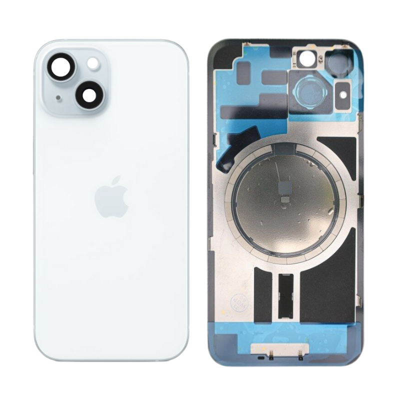 Chargez l&#39;image dans la visionneuse de la galerie, [Assembly] Apple iPhone 15 - Back Rear Glass With Camera Lens &amp; With Camera Lens &amp; Magsafe Magnet Ring - Polar Tech Australia
