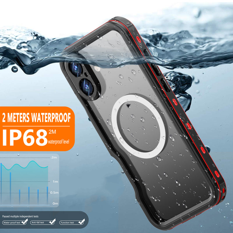 Load image into Gallery viewer, [MagSafe Compatible][DUP Series] Apple iPhone 16 / 16 Plus / 16 Pro / 16 Pro Max Redpepper IP68 Waterproof Heavy Duty Tough Armor Case
