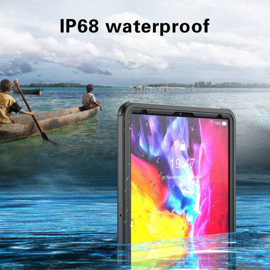 Apple iPad Pro 12.9" 4th Gen 2020 Version Shellbox Waterproof Heavy Duty Lifeproof Style Case - Polar Tech Australia