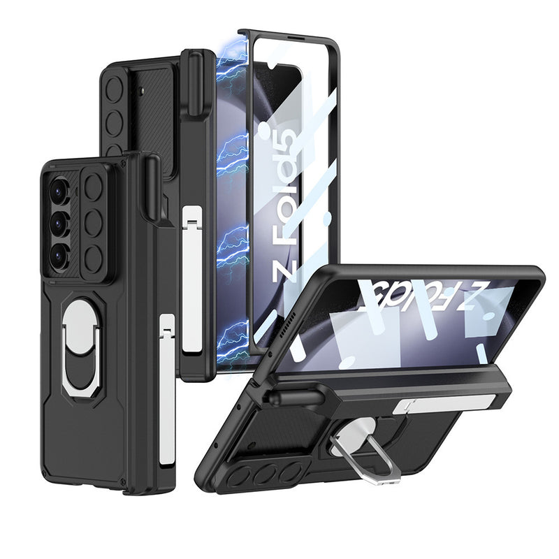 Cargue la imagen en el visor de la galería, Samsung Galaxy Z Fold 5 (SM-F946) Heavy Duty Drop Proof Camera Protection Ring Holder Case - Polar Tech Australia
