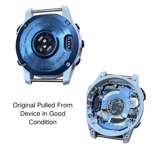 Garmin Fenix 7 [Sapphire Solar Edition] 47MM - Back Battery Cover Rear Case Housing Charging Port Replacement Part