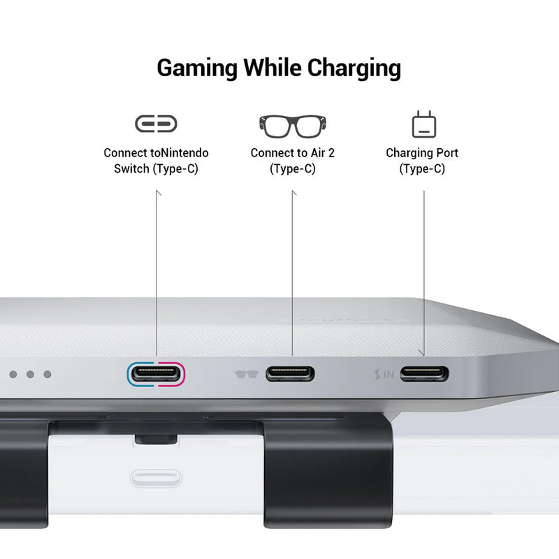 Chargez l&#39;image dans la visionneuse de la galerie, [FFalcon RayNeo AR Glass Air 3 + JoyDock] Nintendo Switch Portable Pocket 201&quot; 120Hz Miro-OLED AR VR XR Glass Wearable Monitor
